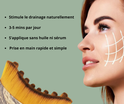 Brosse facial drainage lymphatique - Kavaya™